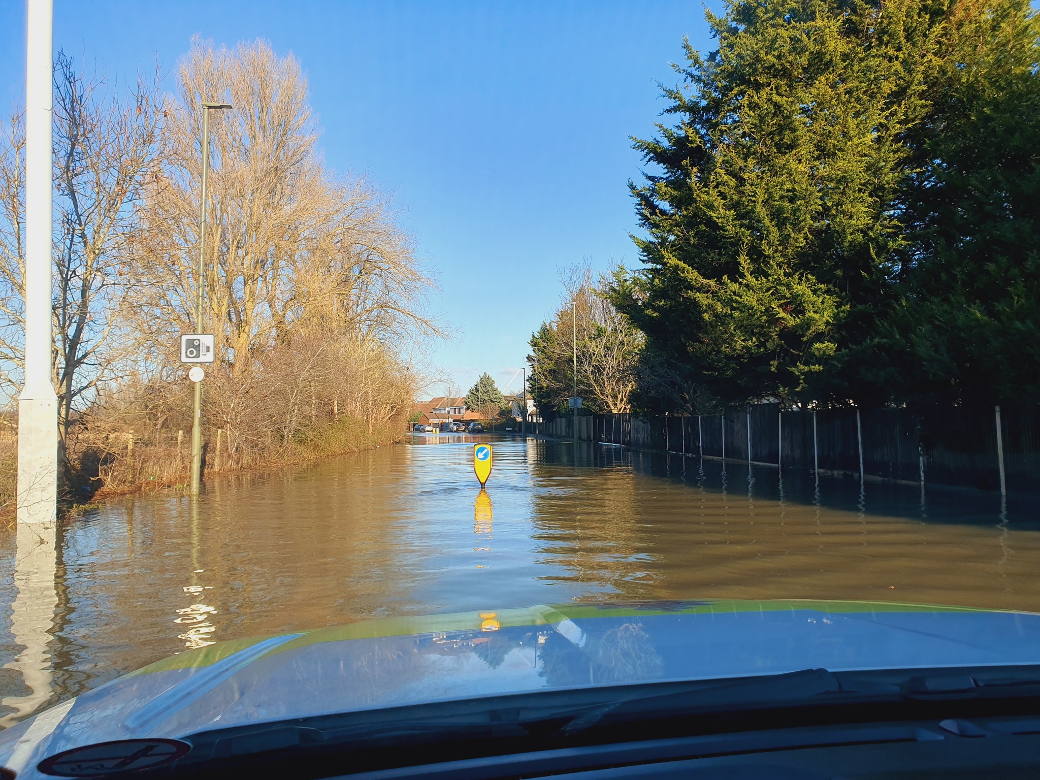 Roads remain flooded around Surrey