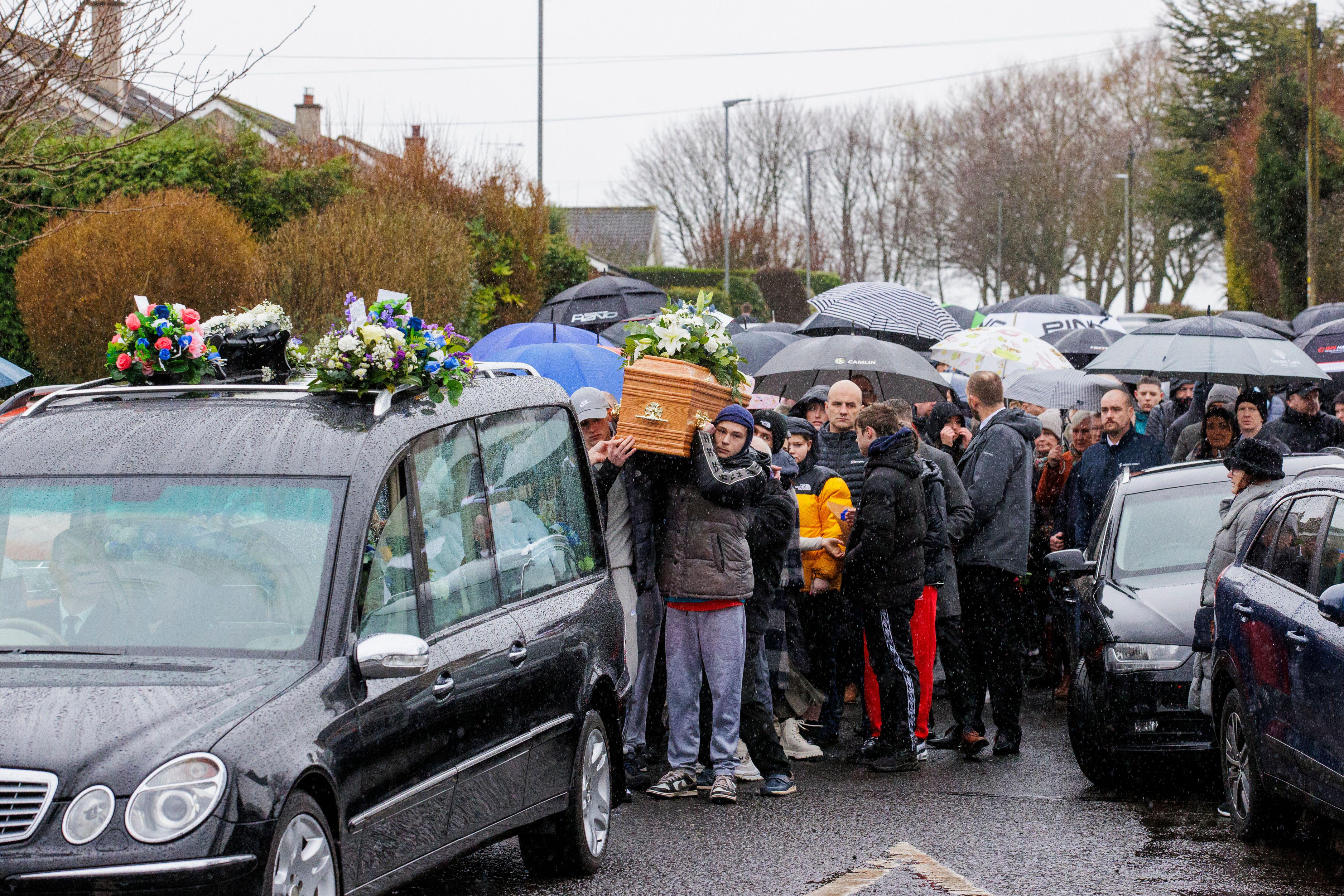 Crowd gathers for funeral of Limavady teenager killed in stabbing ...