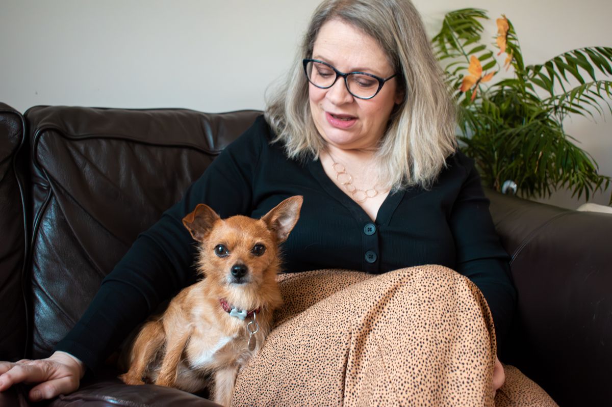 Salisbury woman inspired to paint again after fostering over 100 dogs