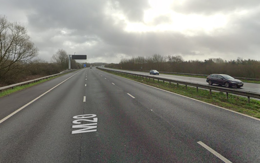 Man dies after being hit by lorry on M20 near Ashford | News - Greatest ...