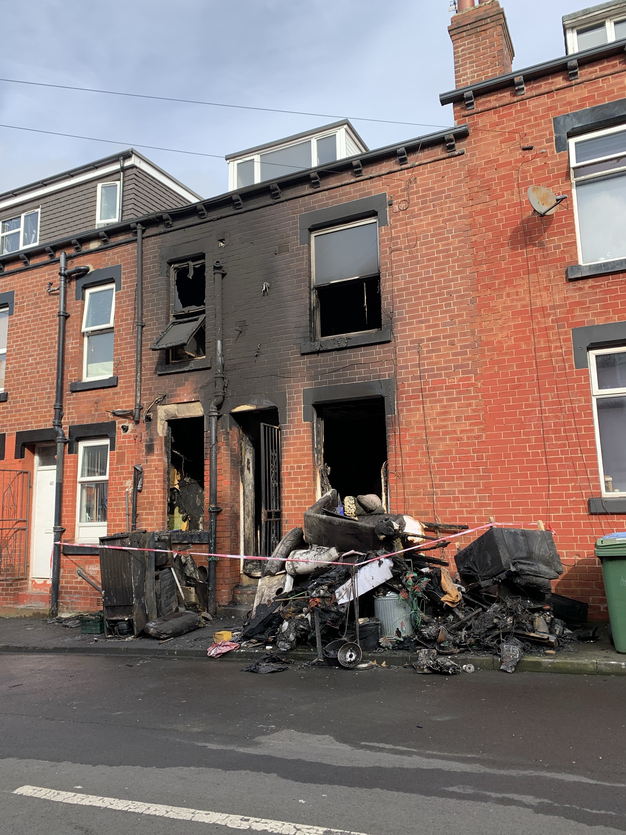 Man taken to hospital after fire destroys house in Leeds | News - Hits ...