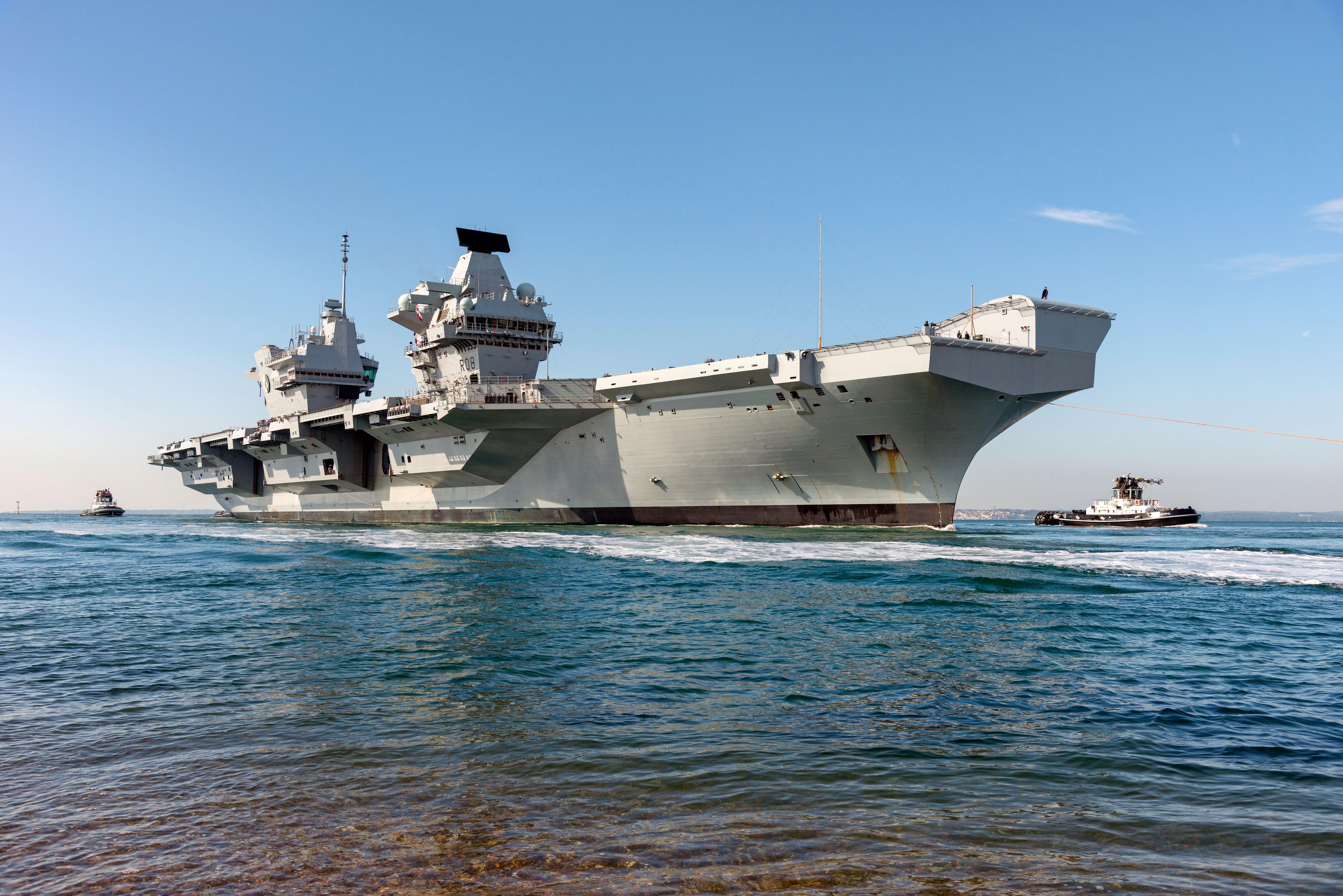 Fresh Embarrassment For The Navy As HMS Queen Elizabeth Catches Fire ...