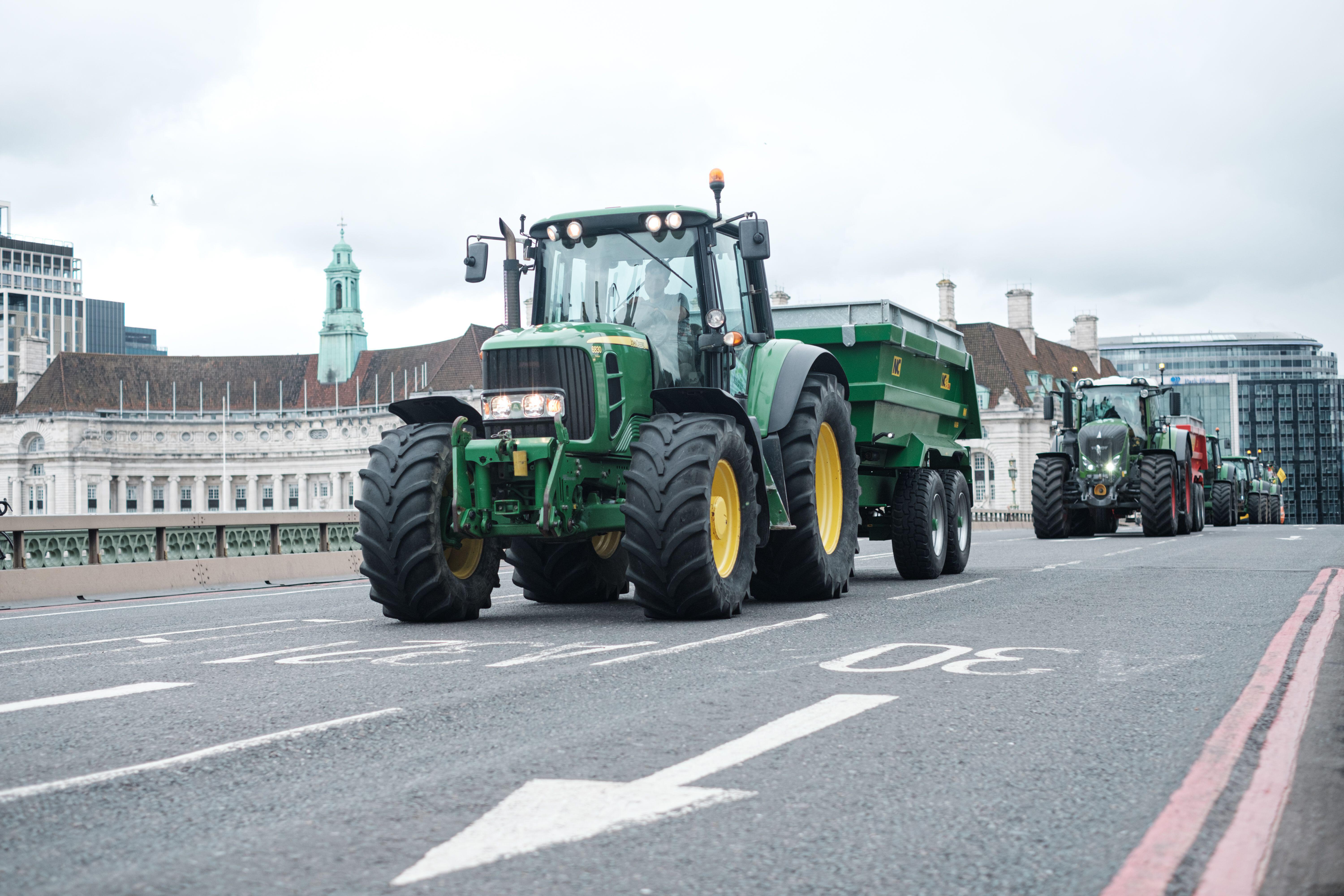 East farmers take part in Westminster tractor protest over 'threat to