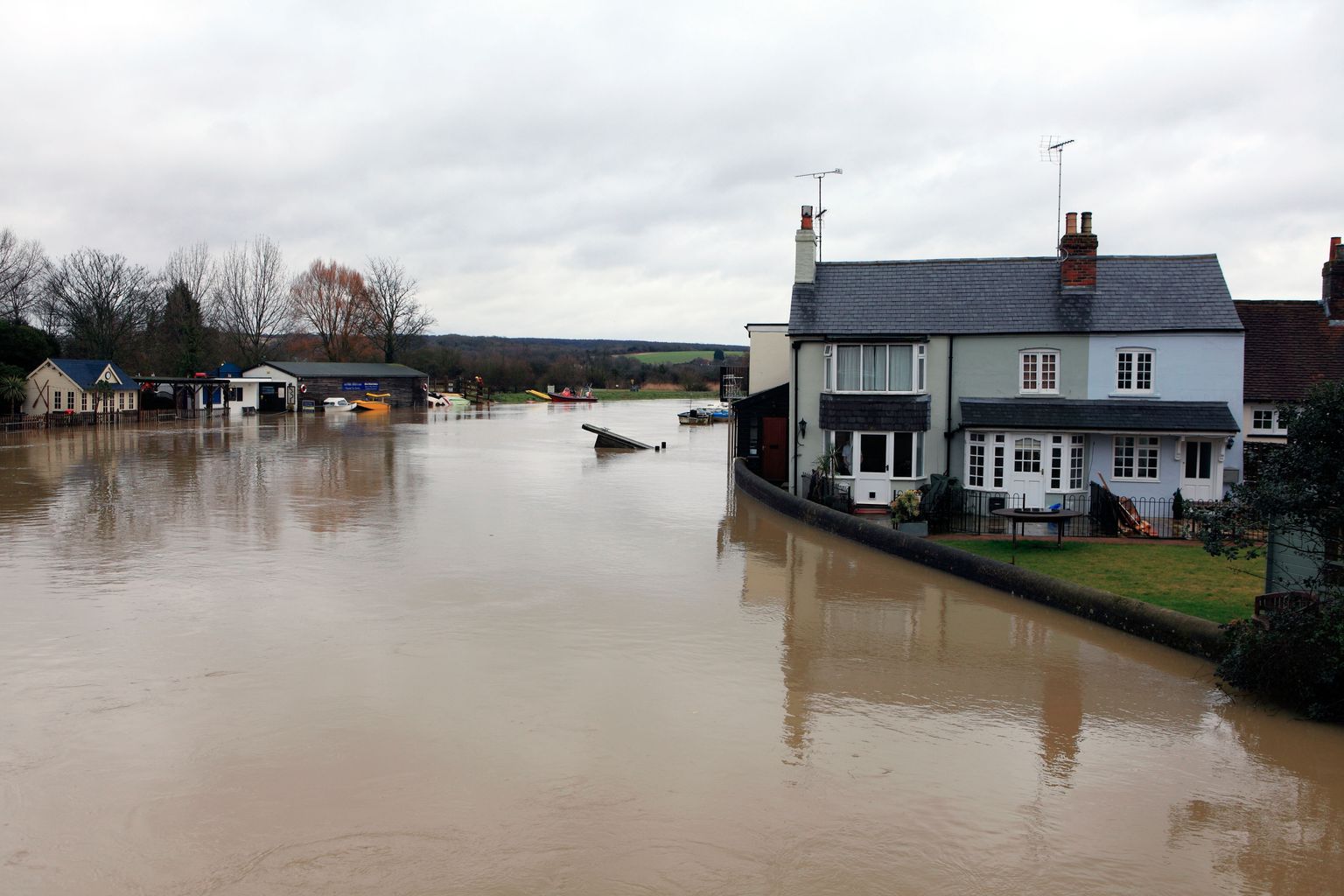 Hundreds Evacuated After Severe Flooding In West Sussex