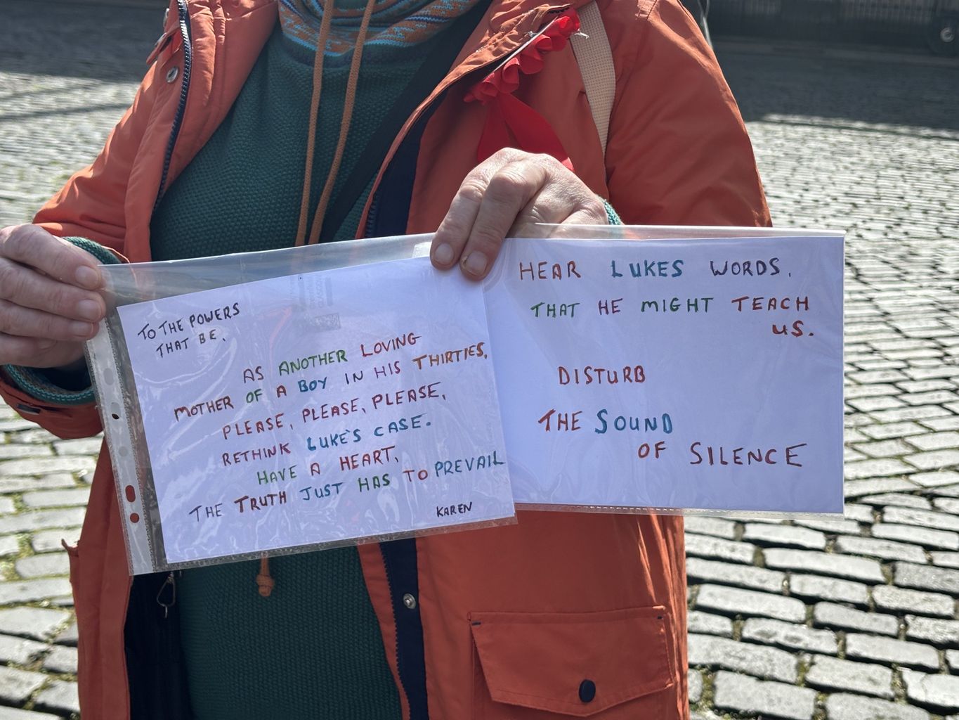 Demonstrators in Edinburgh, mark 20 years since Luke Mitchell's arrest in 2004