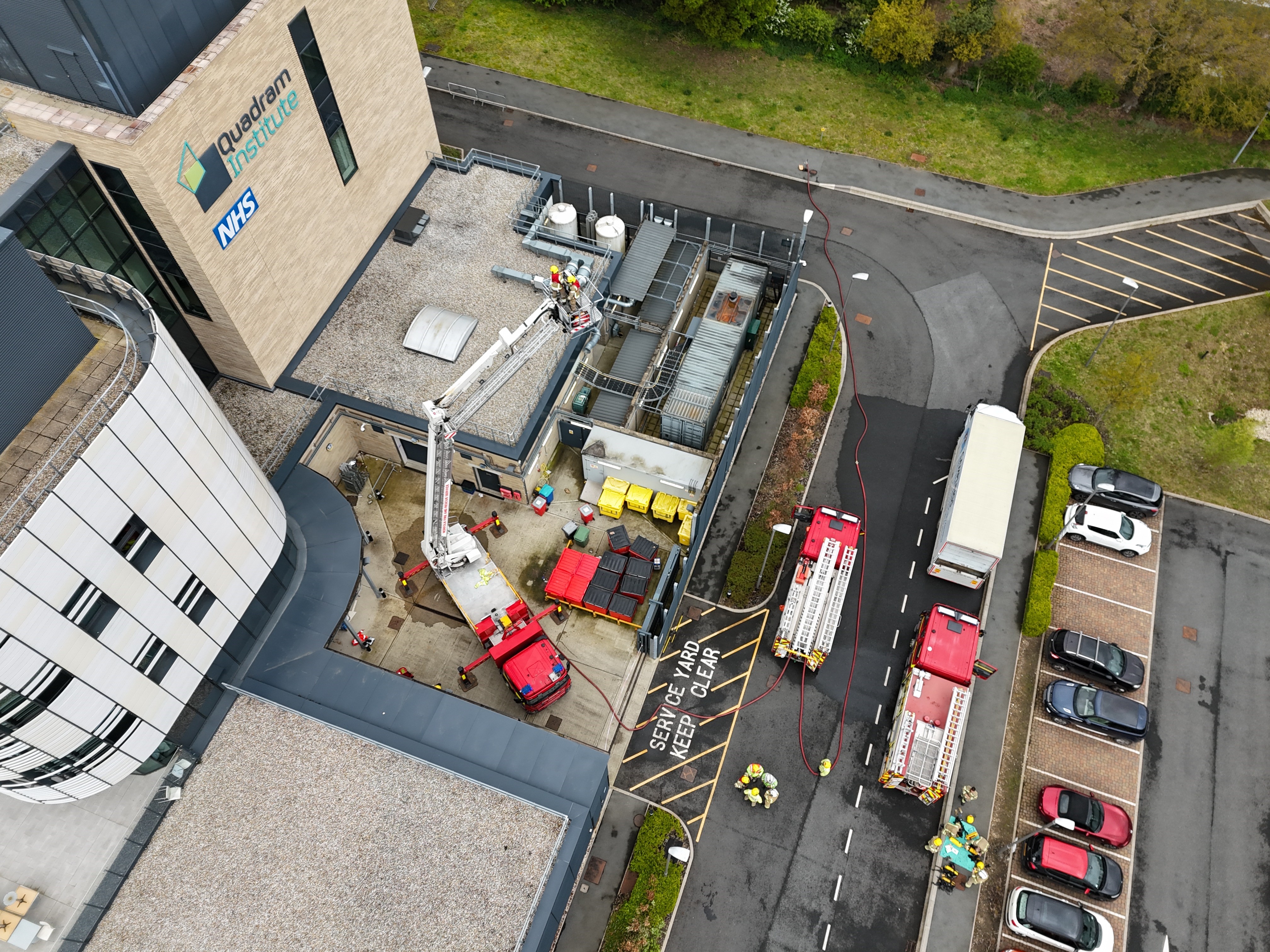 Fire crews tackle blaze at Norwich Research Park