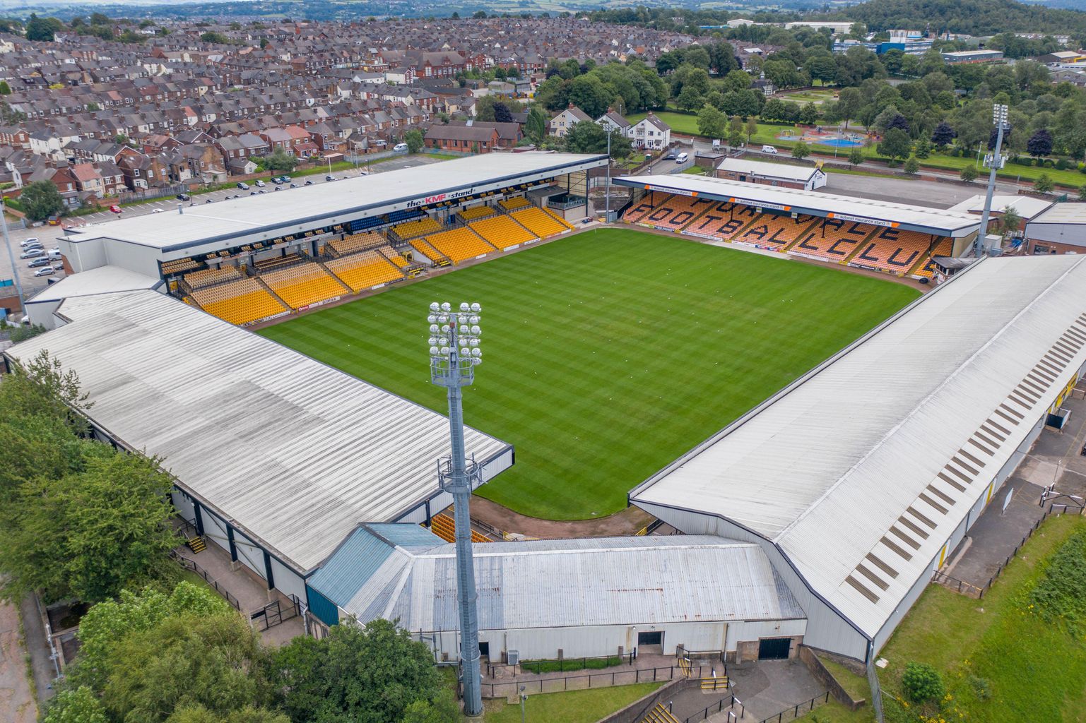 Man banned from matches for five years after storming Port Vale pitch ...