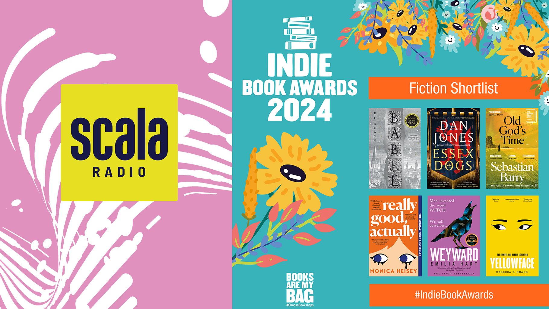 Scala Radio partners with Indie Book Awards 2024