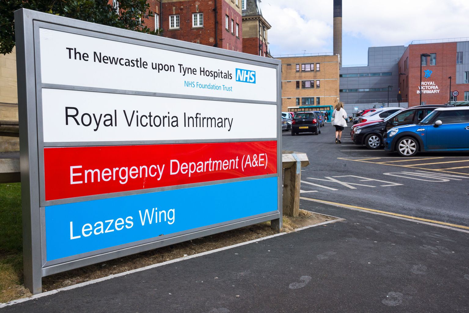 Police dealing with man on roof of RVI hospital in Newcastle