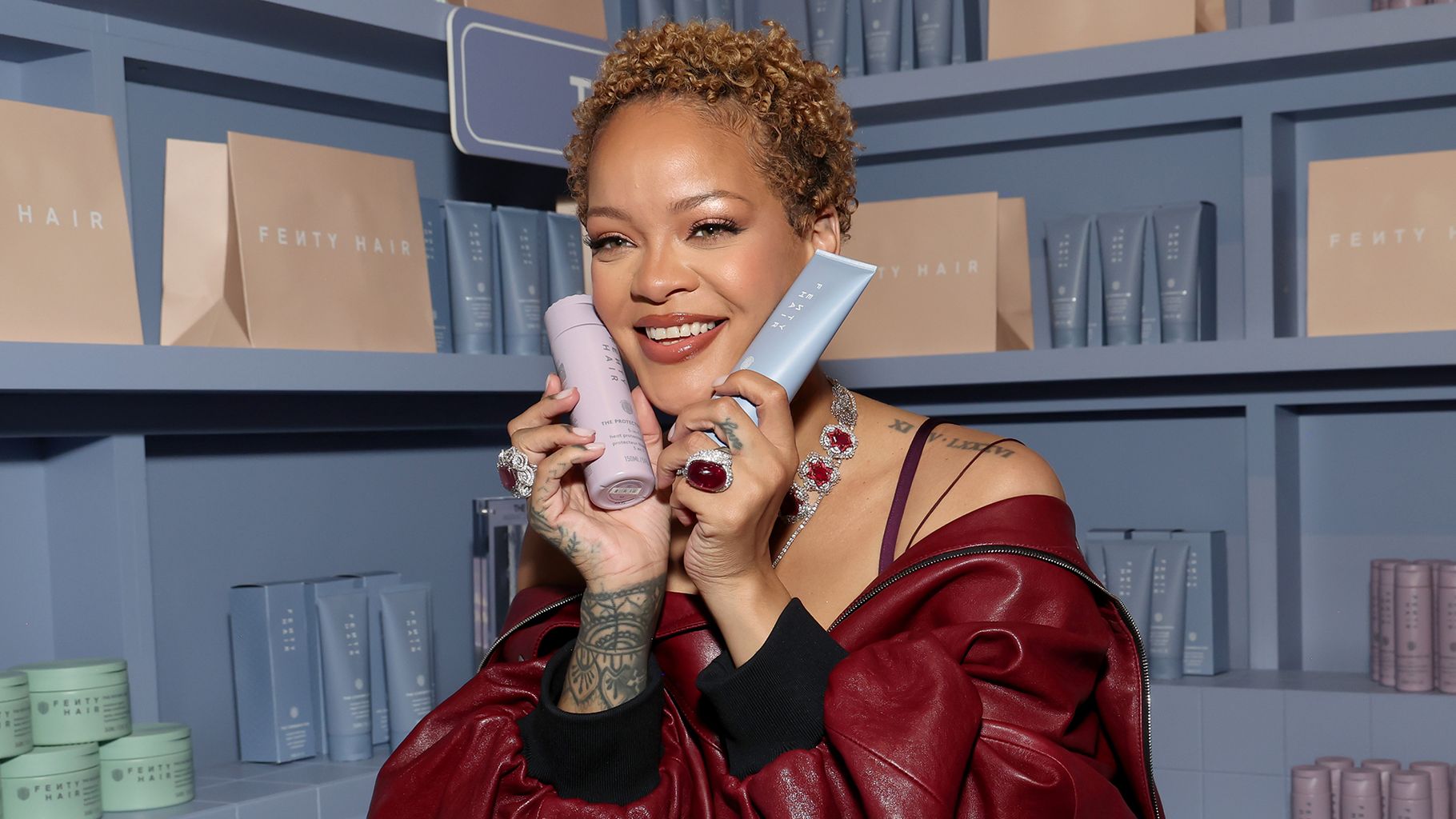 Rihanna at the Fenty Hair launch June 2024