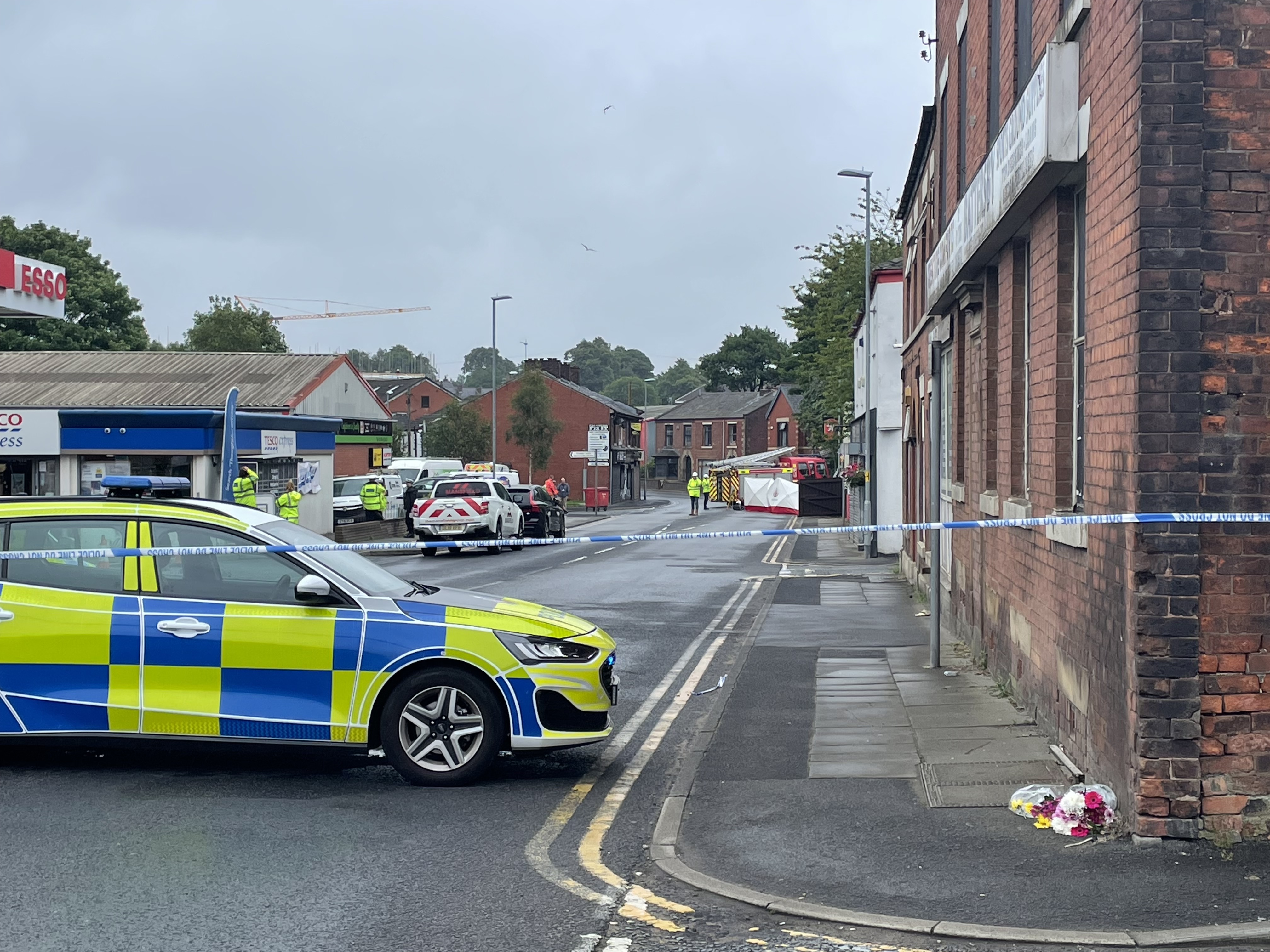 Man dies after car smashed into pub in Heywood