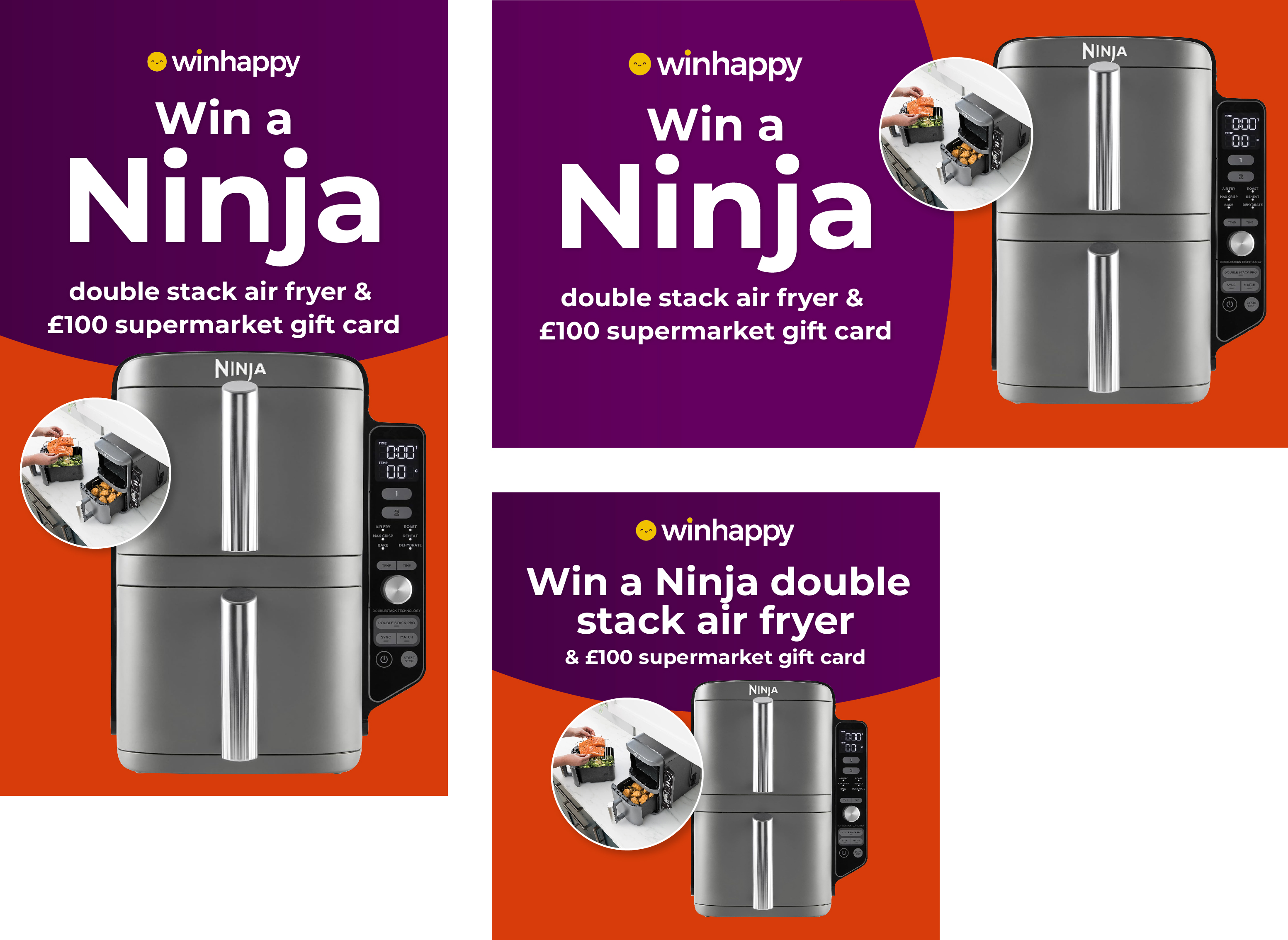 Win a Ninja double stack air fryer & £100 supermarket gift card Win MFR