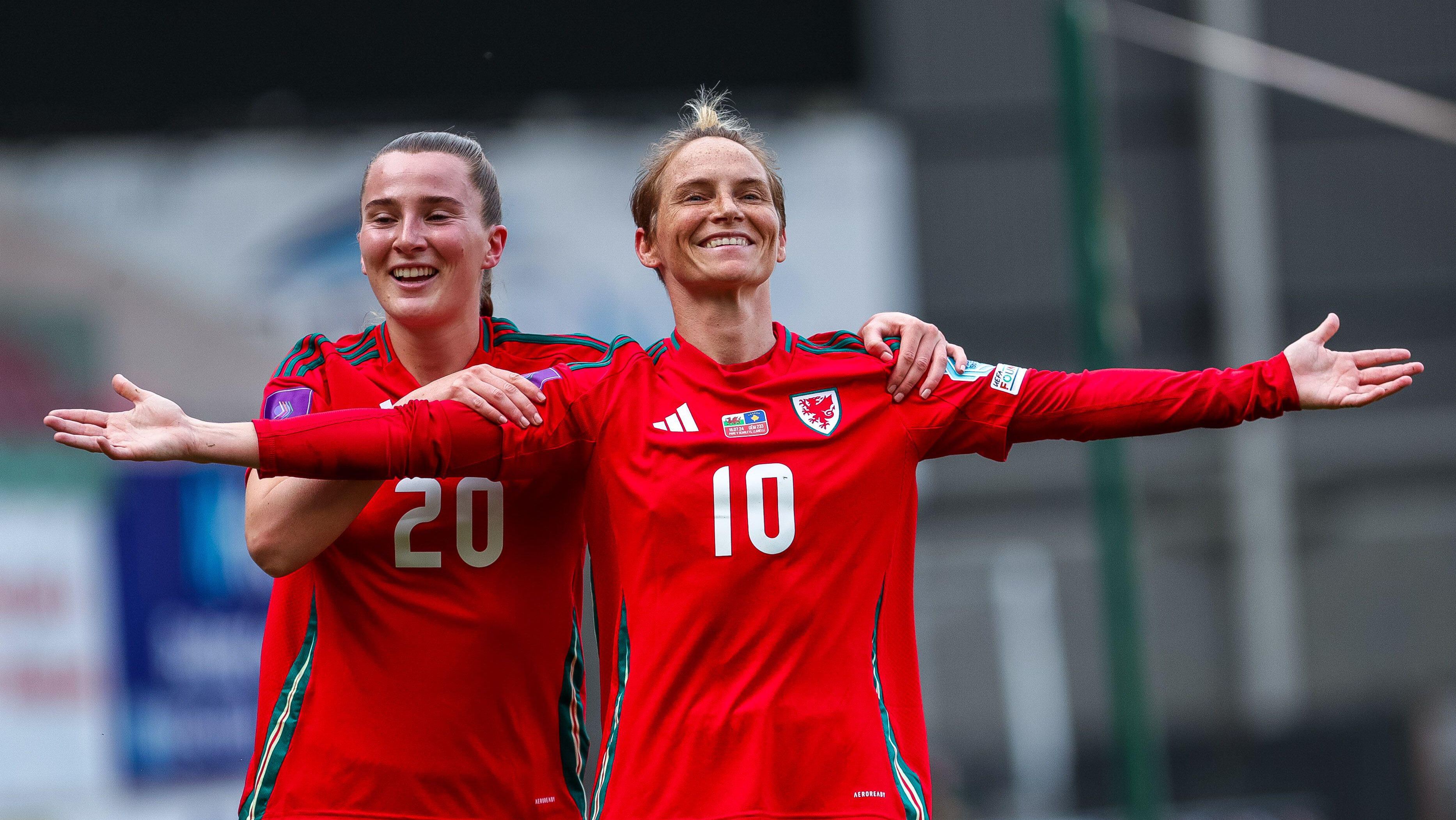Susan Fishlock Jess Fishlock breaks Wales all time goal-scoring record | News ...