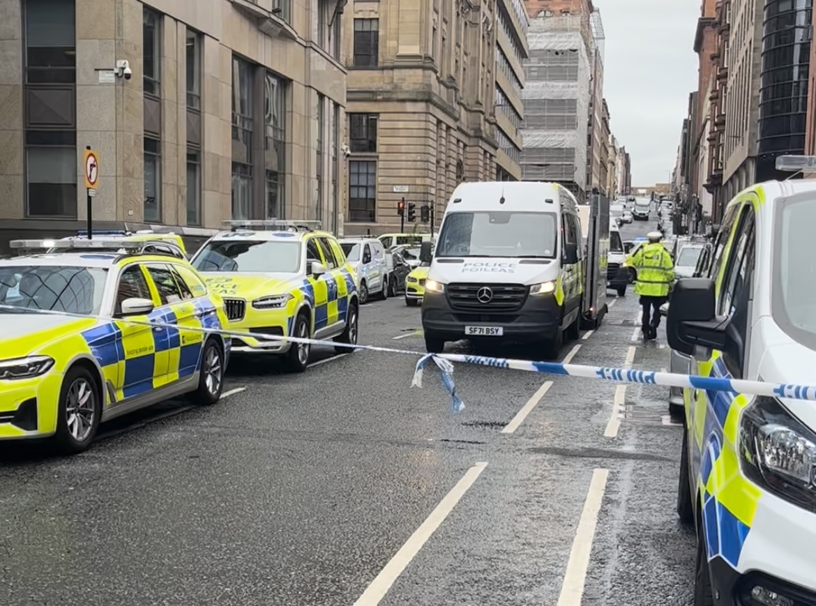 Woman dies after being run over by car in Glasgow city centre lane