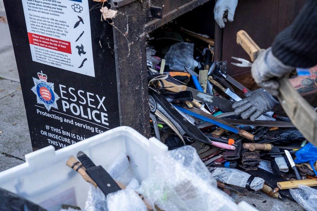 More than 200 knives handed in to Essex police for amnesty campaign