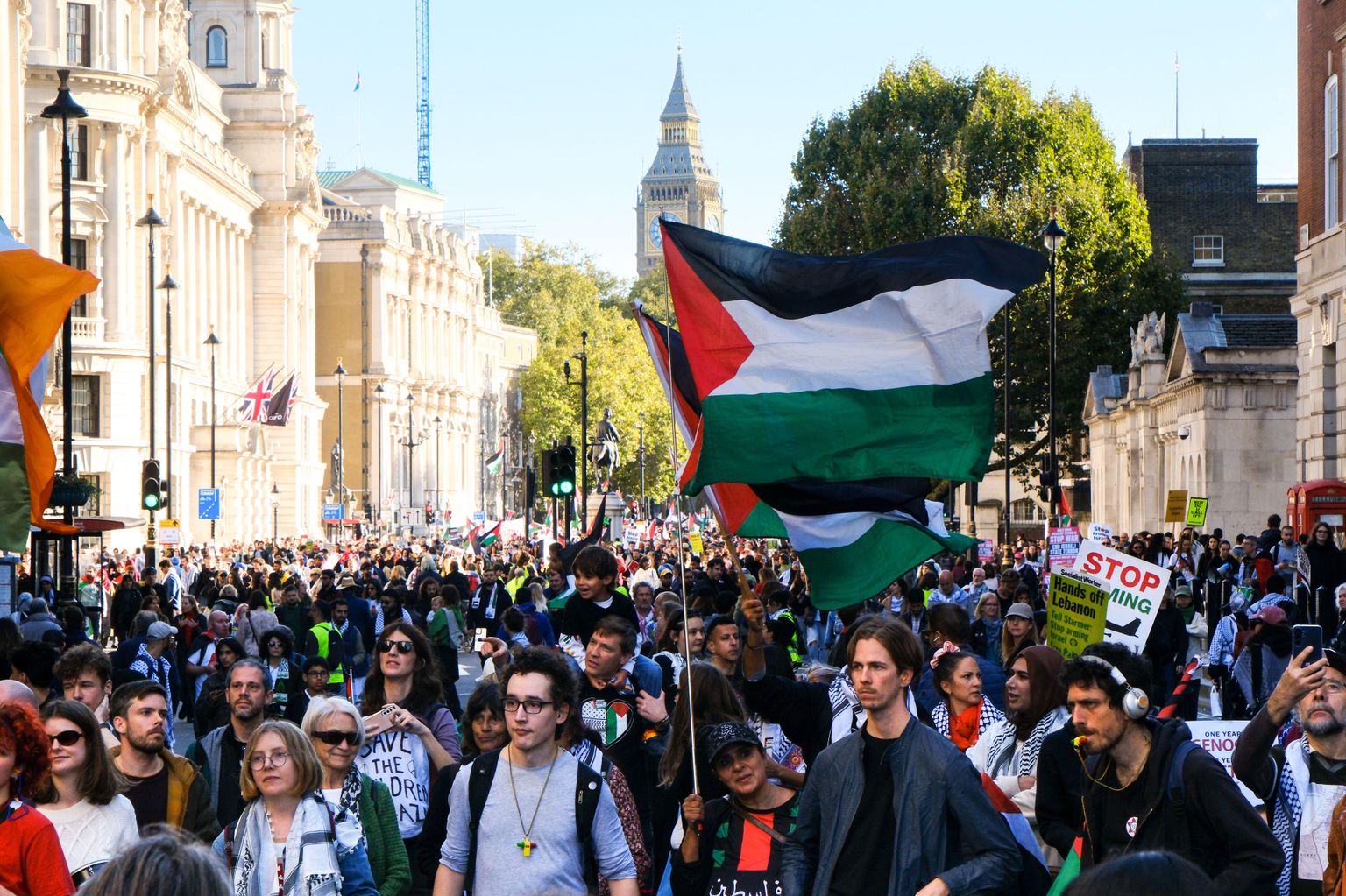 300,000 claimed for pro-Palestine march in London, as 17 arrested