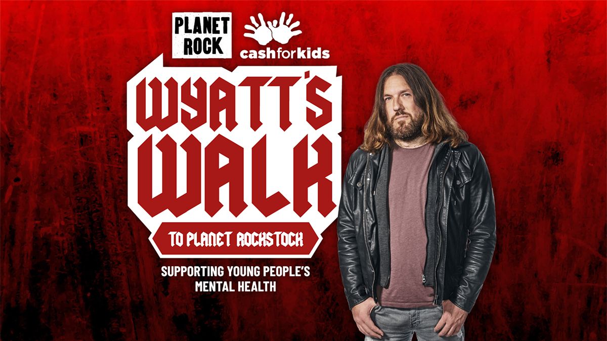Wyatt embarks on his epic 185-mile charity walk to Planet Rockstock