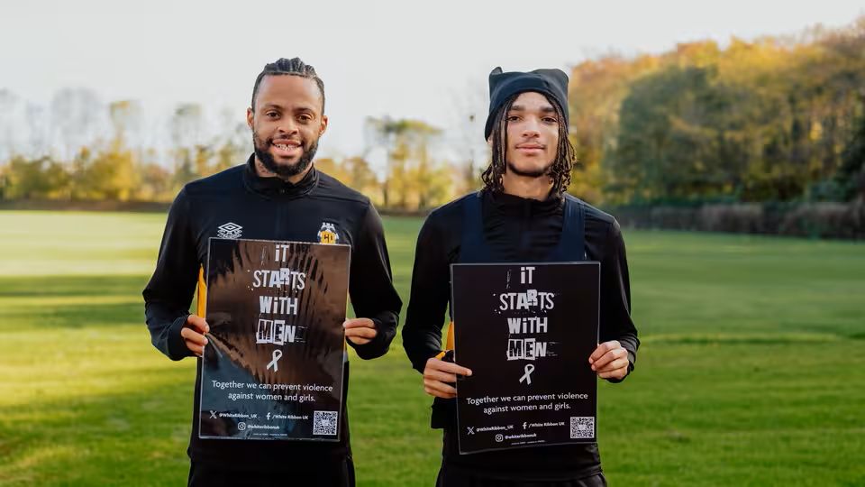 Aaron Reevey Cambridge United dedicate upcoming match to the White Ribbon Campaign ...