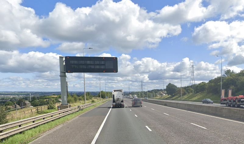 Four arrested after police chase ends in crash on M62 near Huddersfield ...