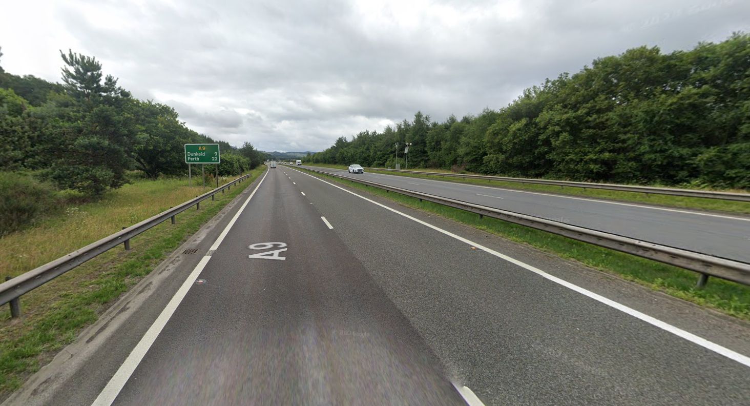 A man has died after a major crash on the A9 in Highland Perthshire