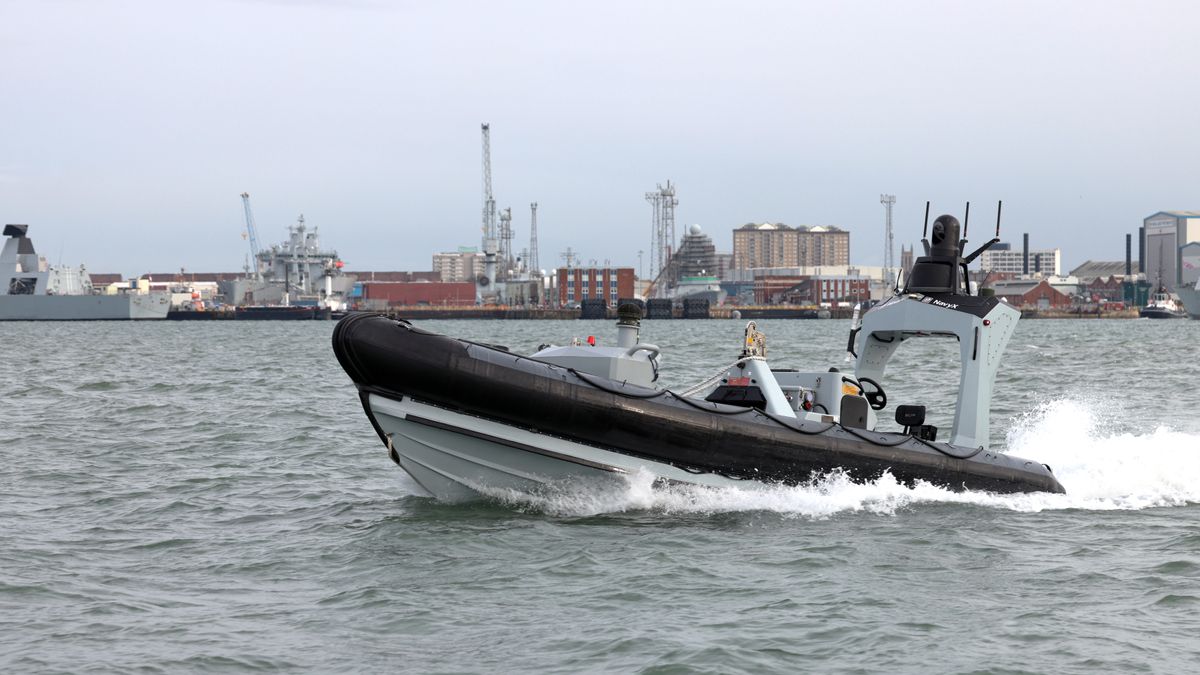 Crewless Crewless Royal Navy boat put through its paces in the Solent | News ...