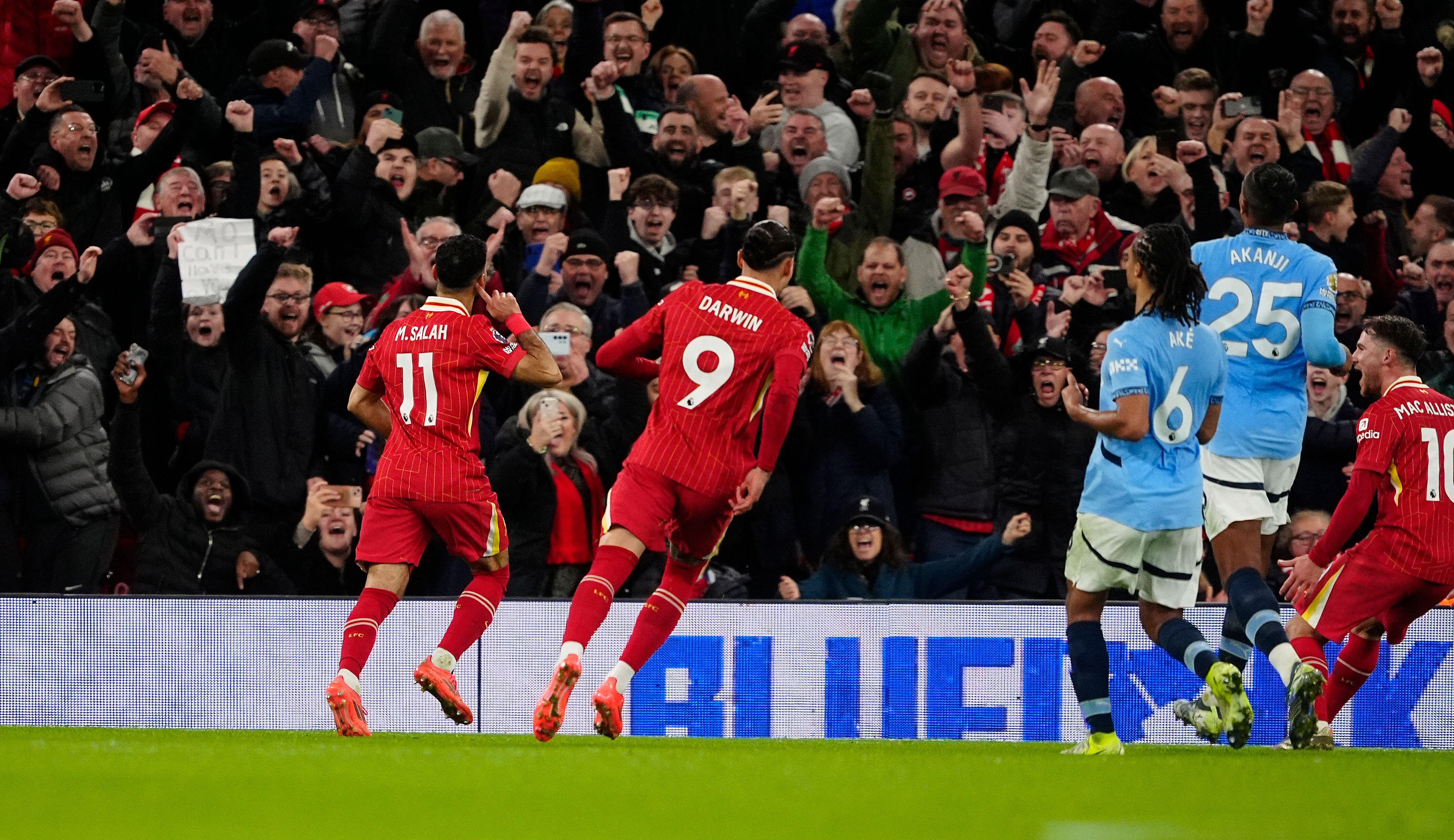 Liverpool beat Manchester City in Premier League title rivals clash