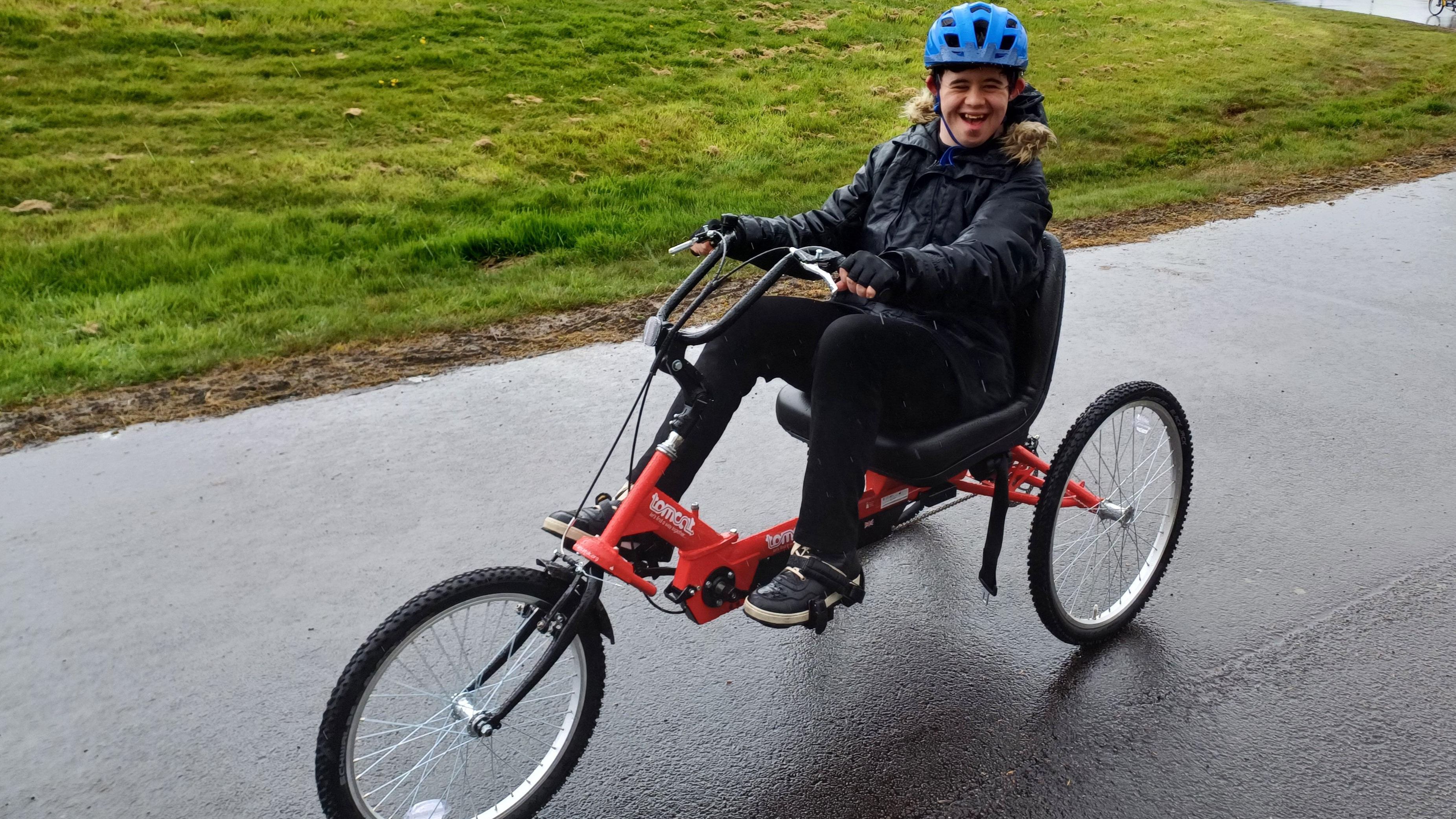 Learning Disability Bike Riding People in Teesside with disabilities or visual impairments learn how to ...