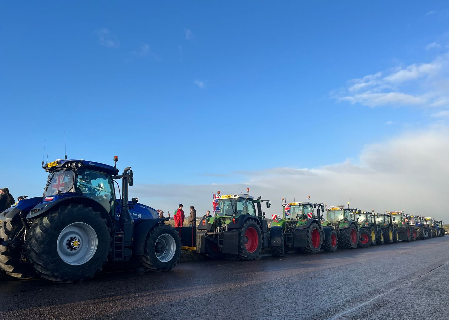 North East farmers stage tractor protest against inheritance tax change ...
