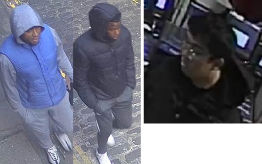 Three men wanted in connection with Edinburgh city centre robbery