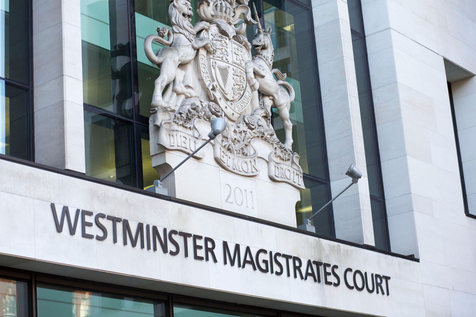 Front of Westminster Magistrates court