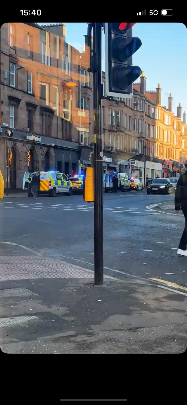 Man and woman arrested after officer assaulted in Glasgow