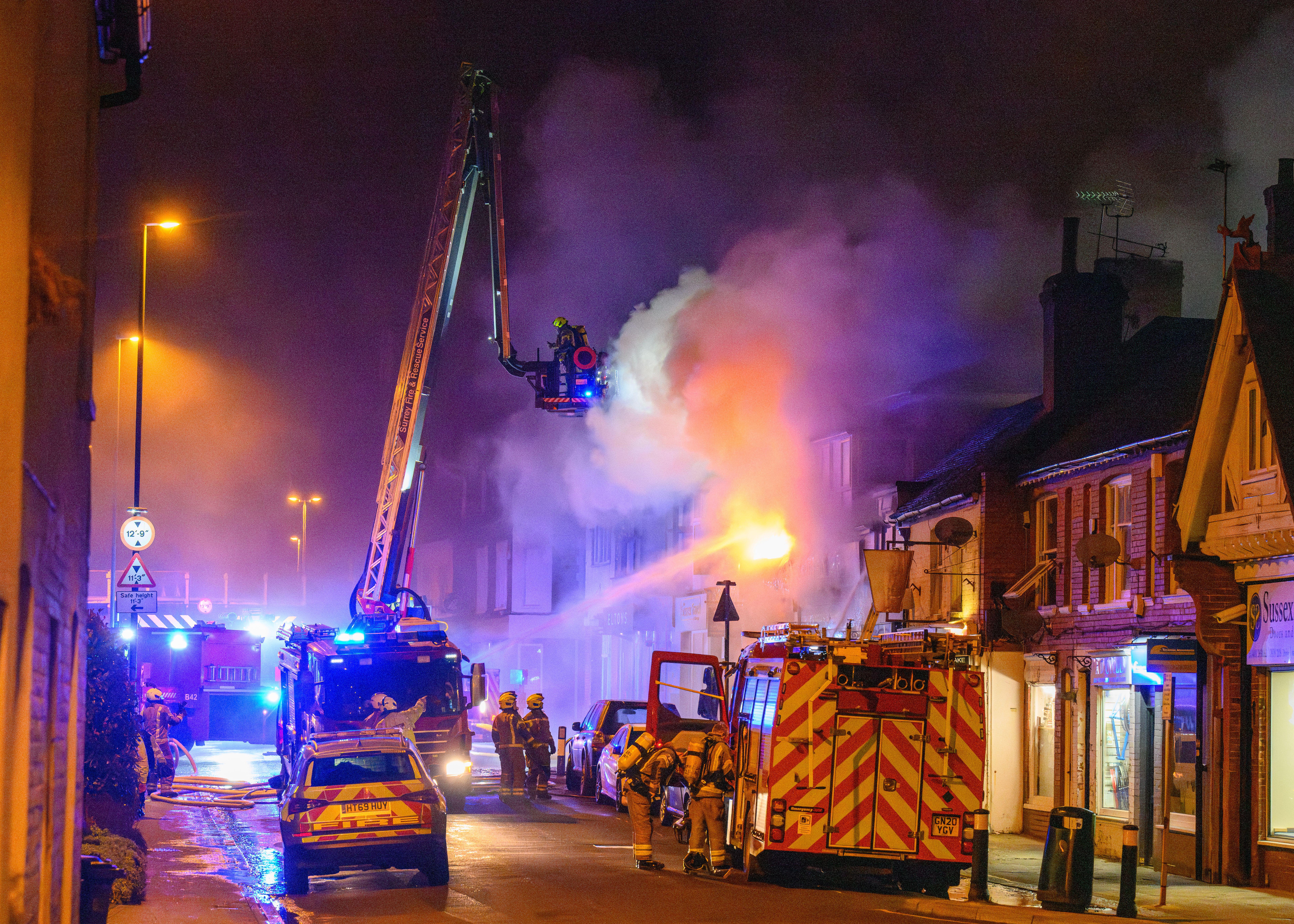 Fire crews tackle large blaze in Horsham industrial building | News ...