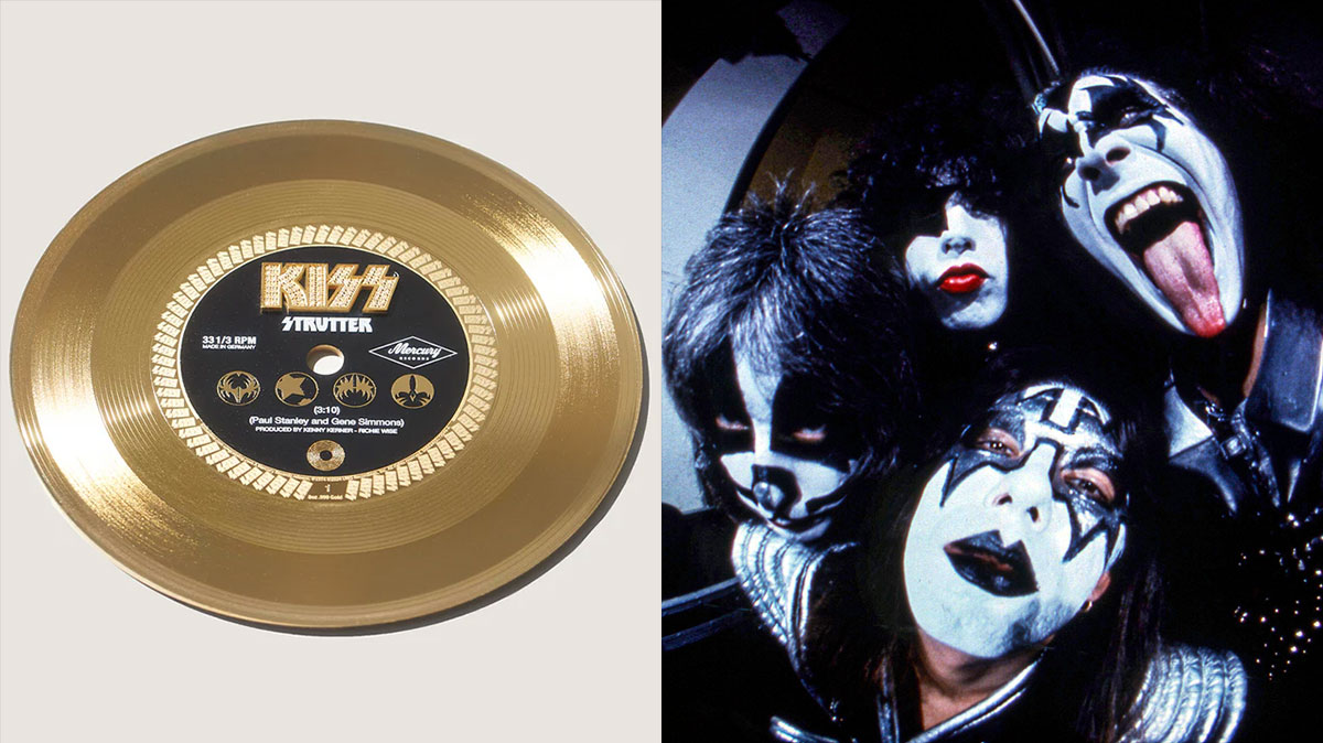 KISS release 'Strutter' on 24-carat gold vinyl for a
