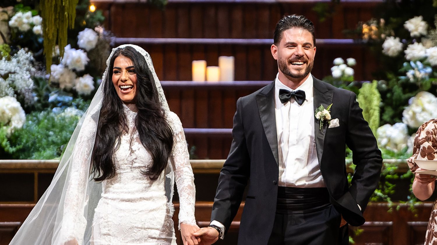 Carina and Paul on their MAFS wedding day