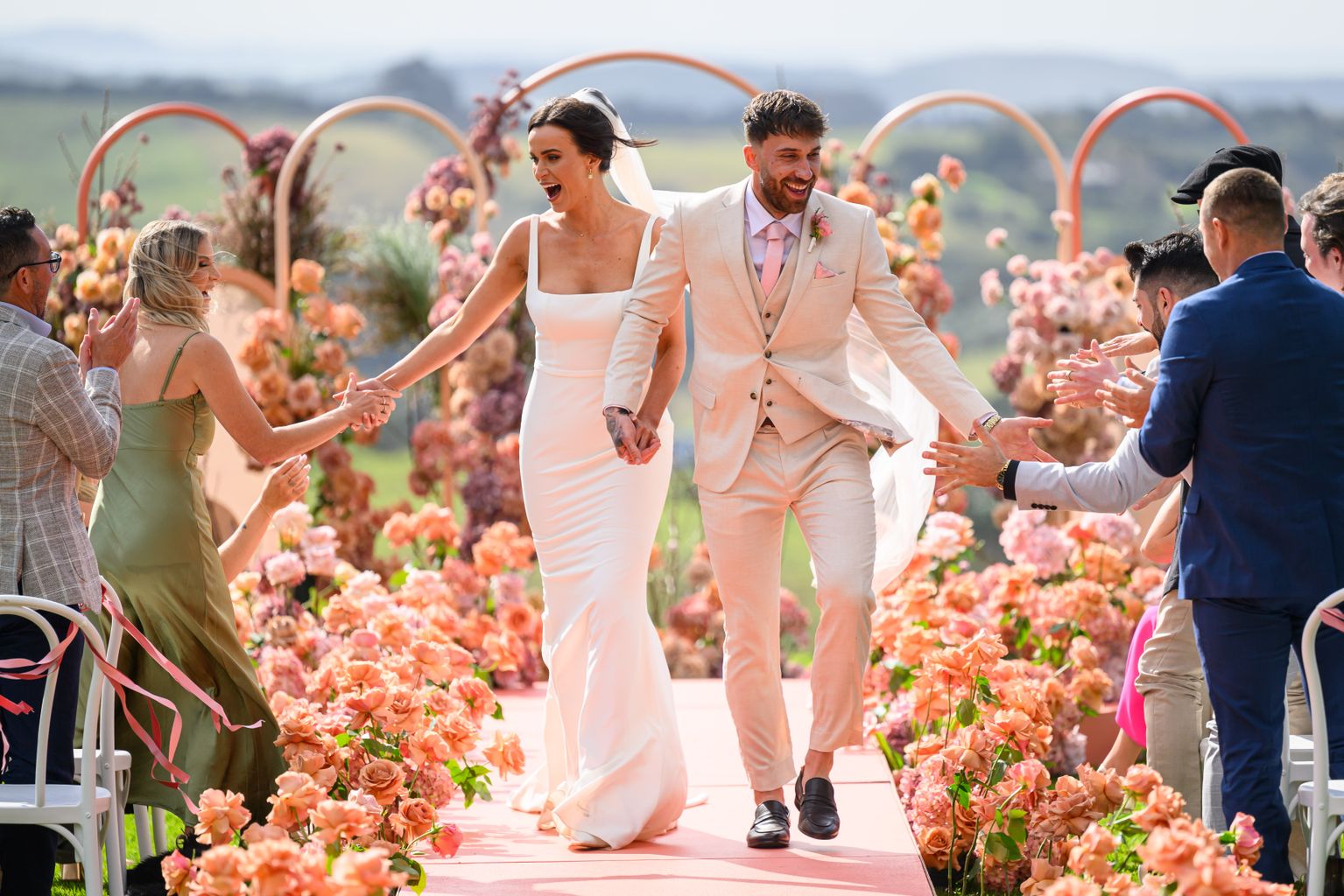 Sierah and Billy on their MAFS wedding day