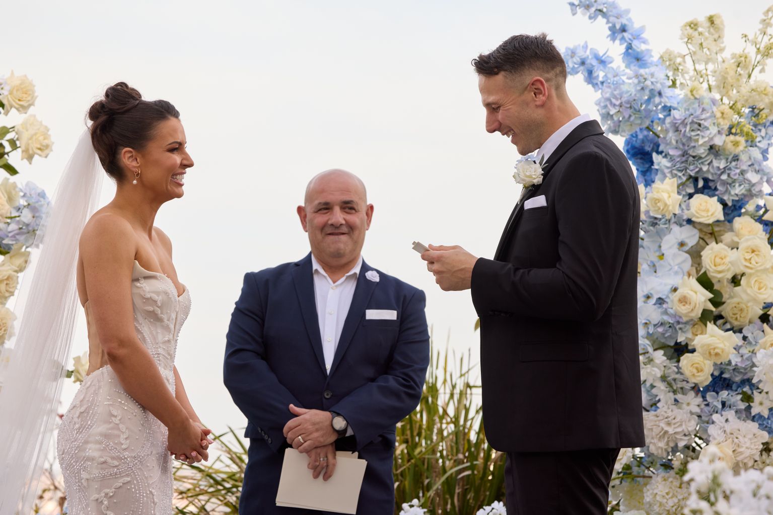 Rhi and Jeff on their MAFS wedding day