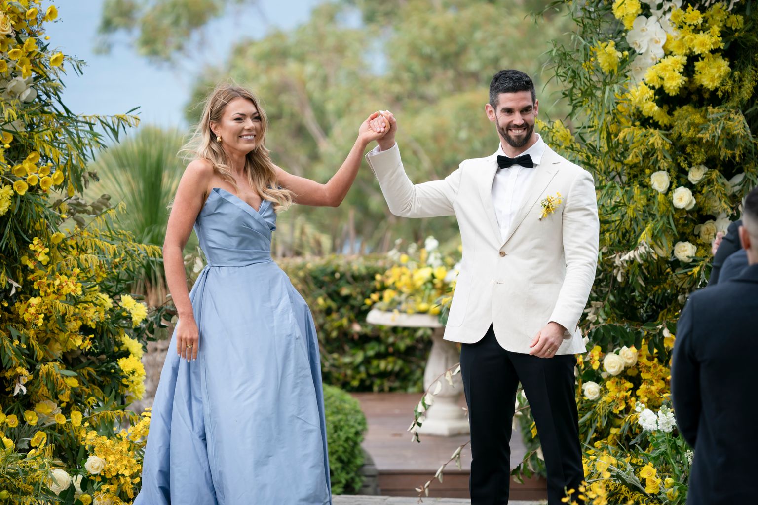 Jacqui and Ryan on their MAFS wedding day