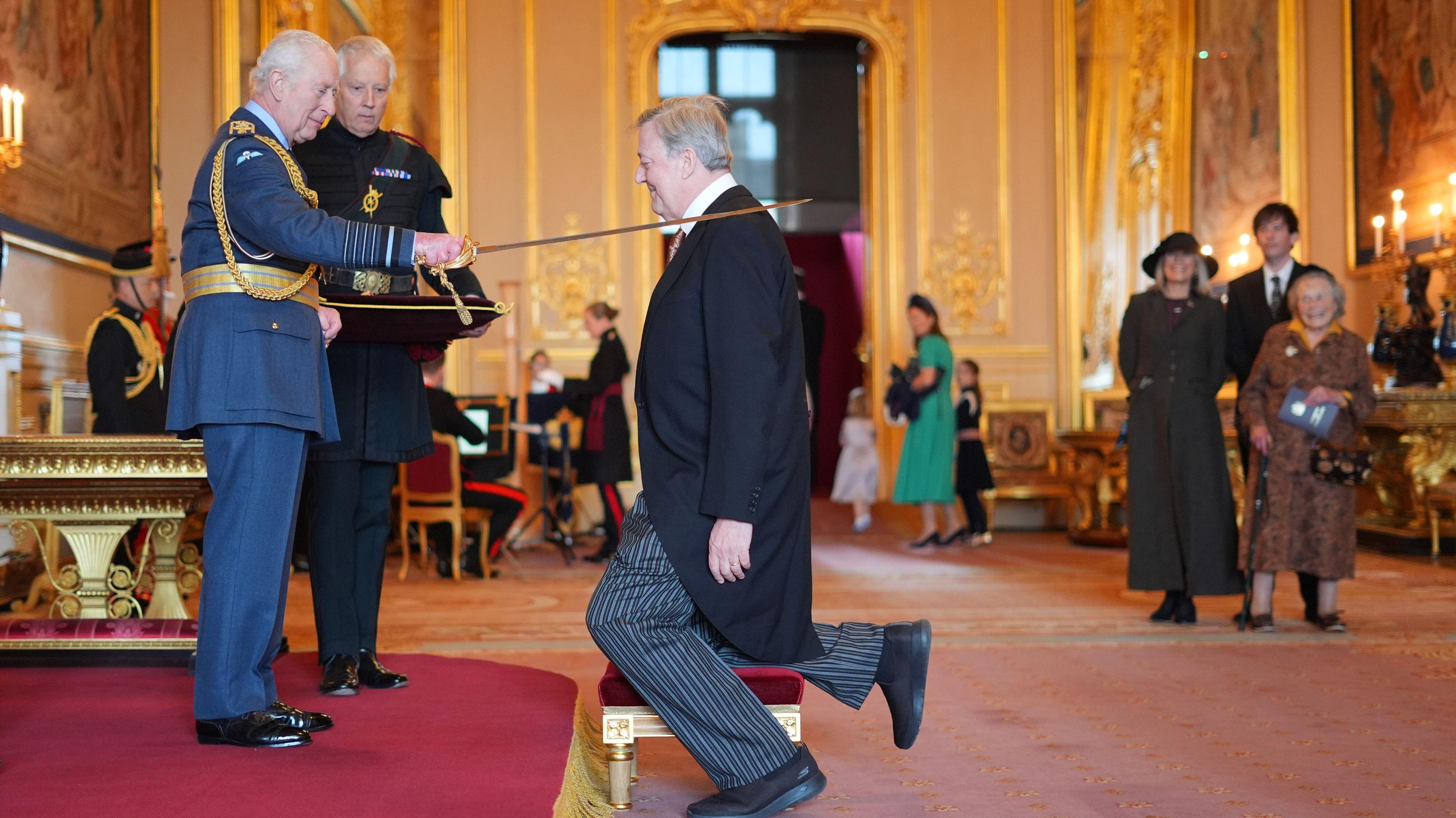 Lady Rector Stephen Fry knighted for services to charity