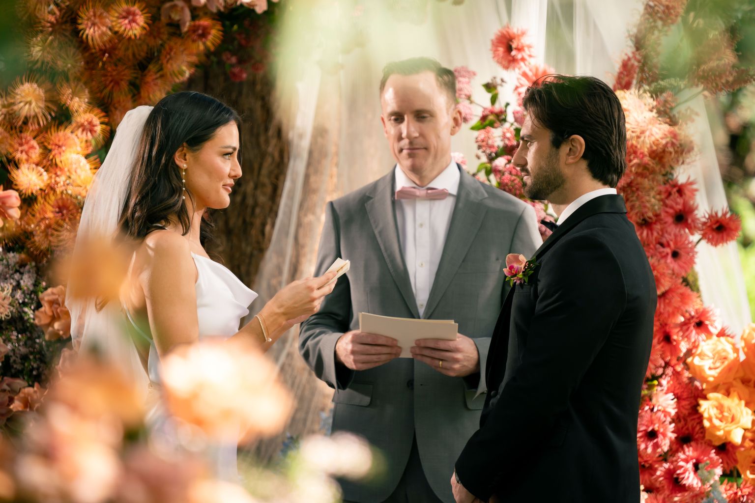 Veronica and Eliot on their MAFS wedding day