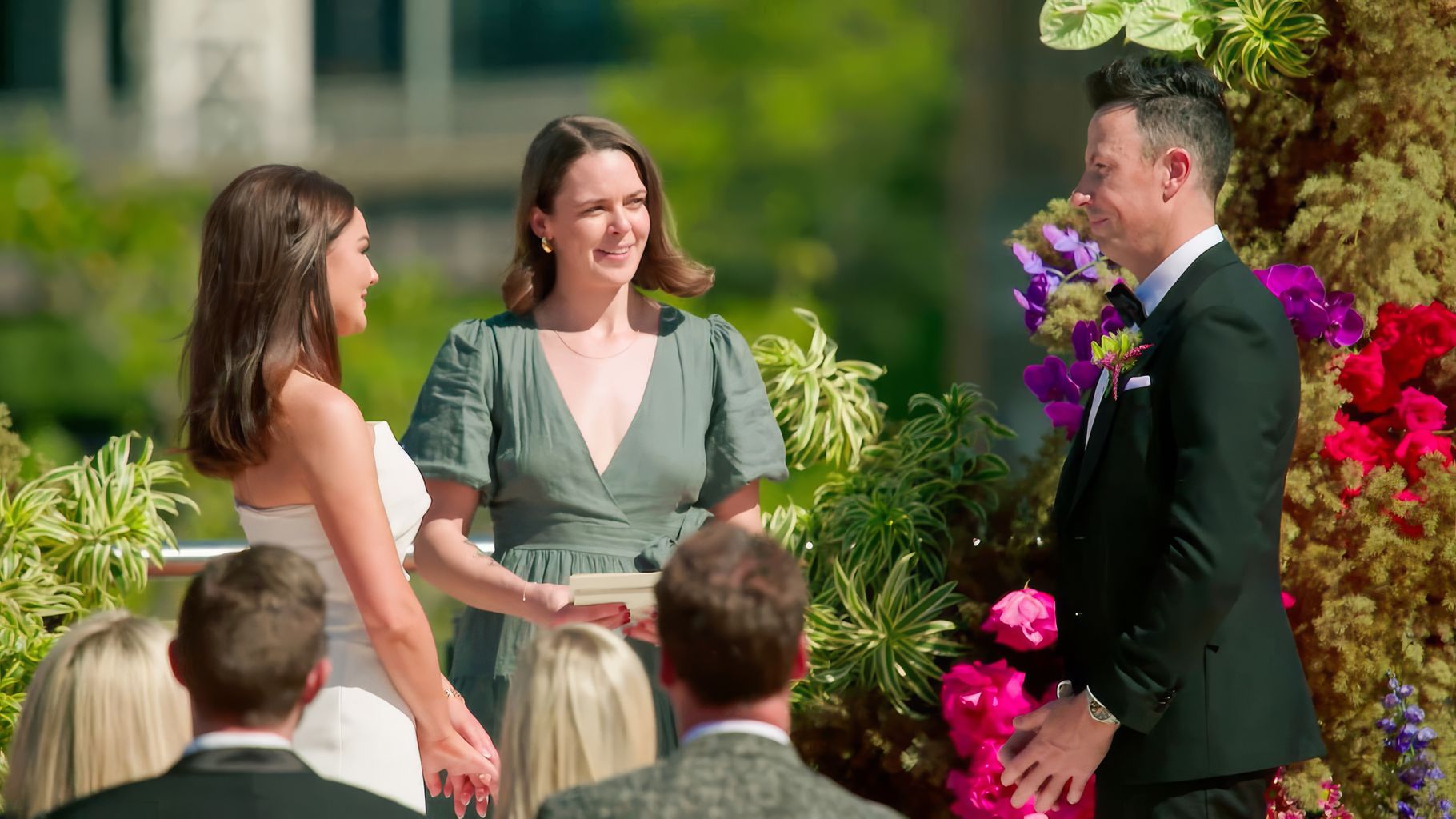 Lauren and Clint on their MAFS wedding day