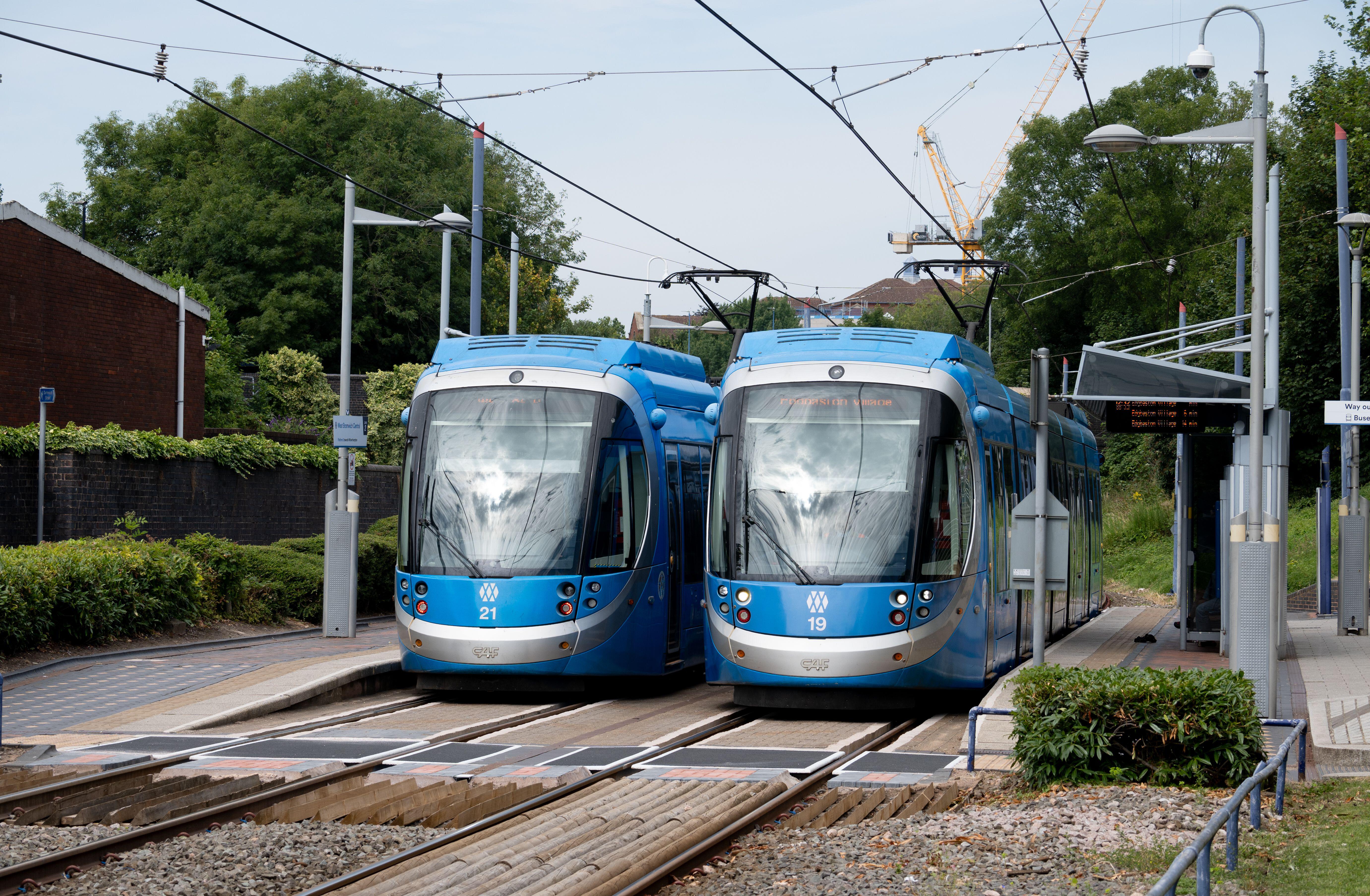 Trams in the West Midlands cancelled due to overhead line damage