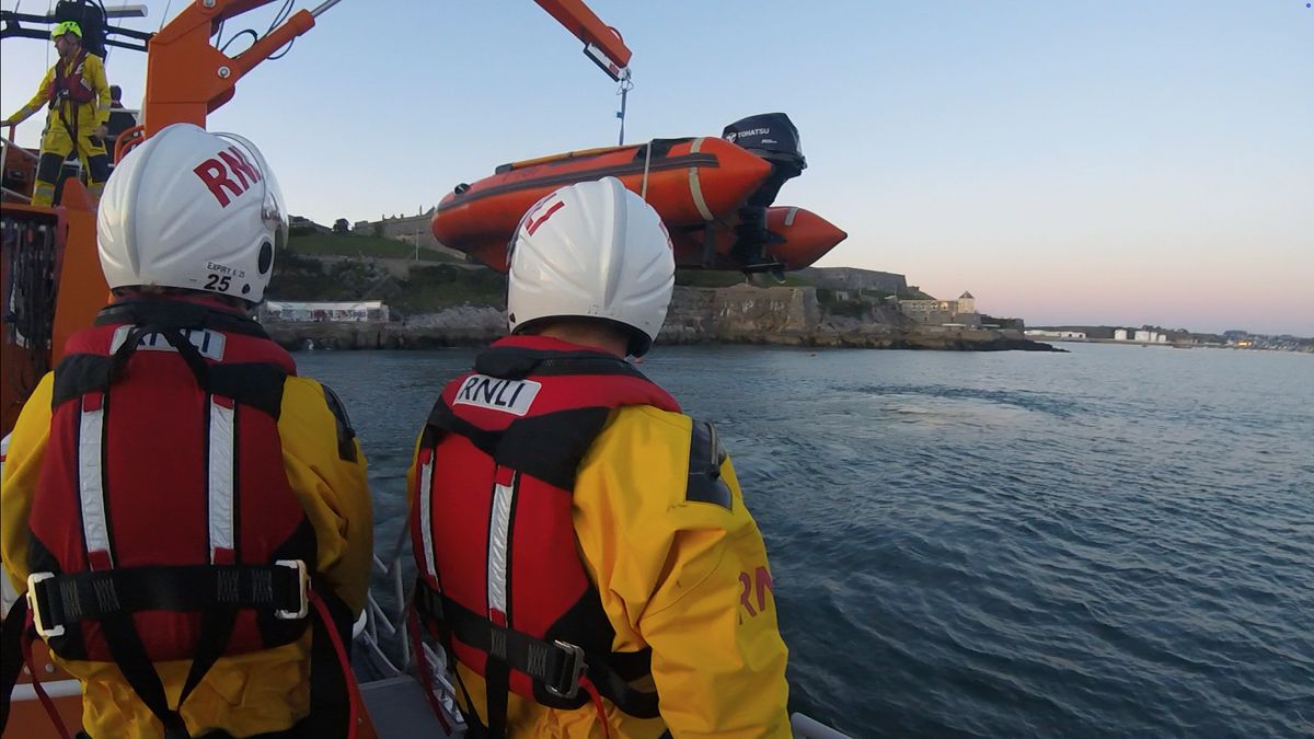 Warning after RNLI crews rescue woman who fell onto rocks