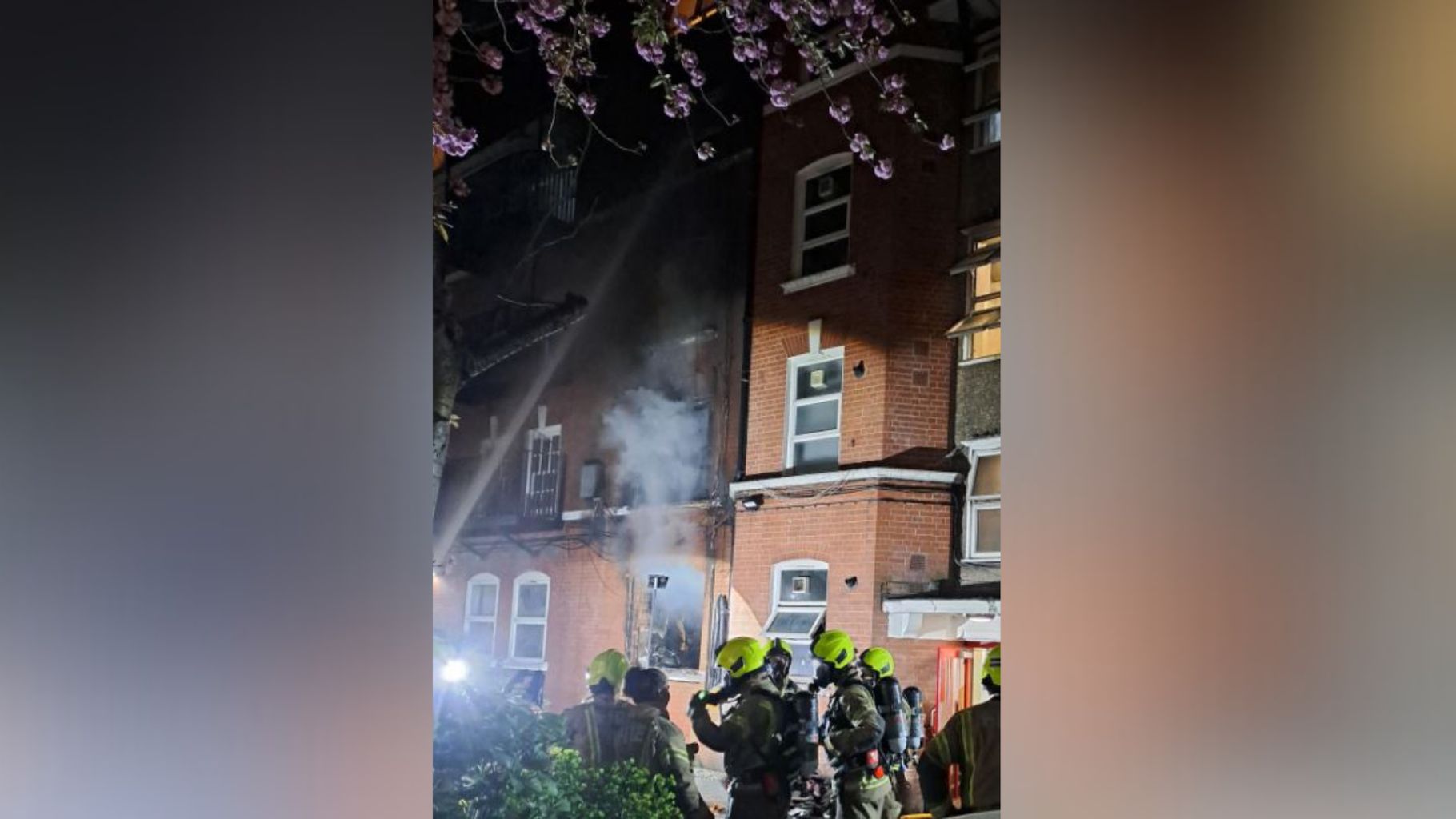 Eleven people rushed to hospital after huge fire at block of flats in ...