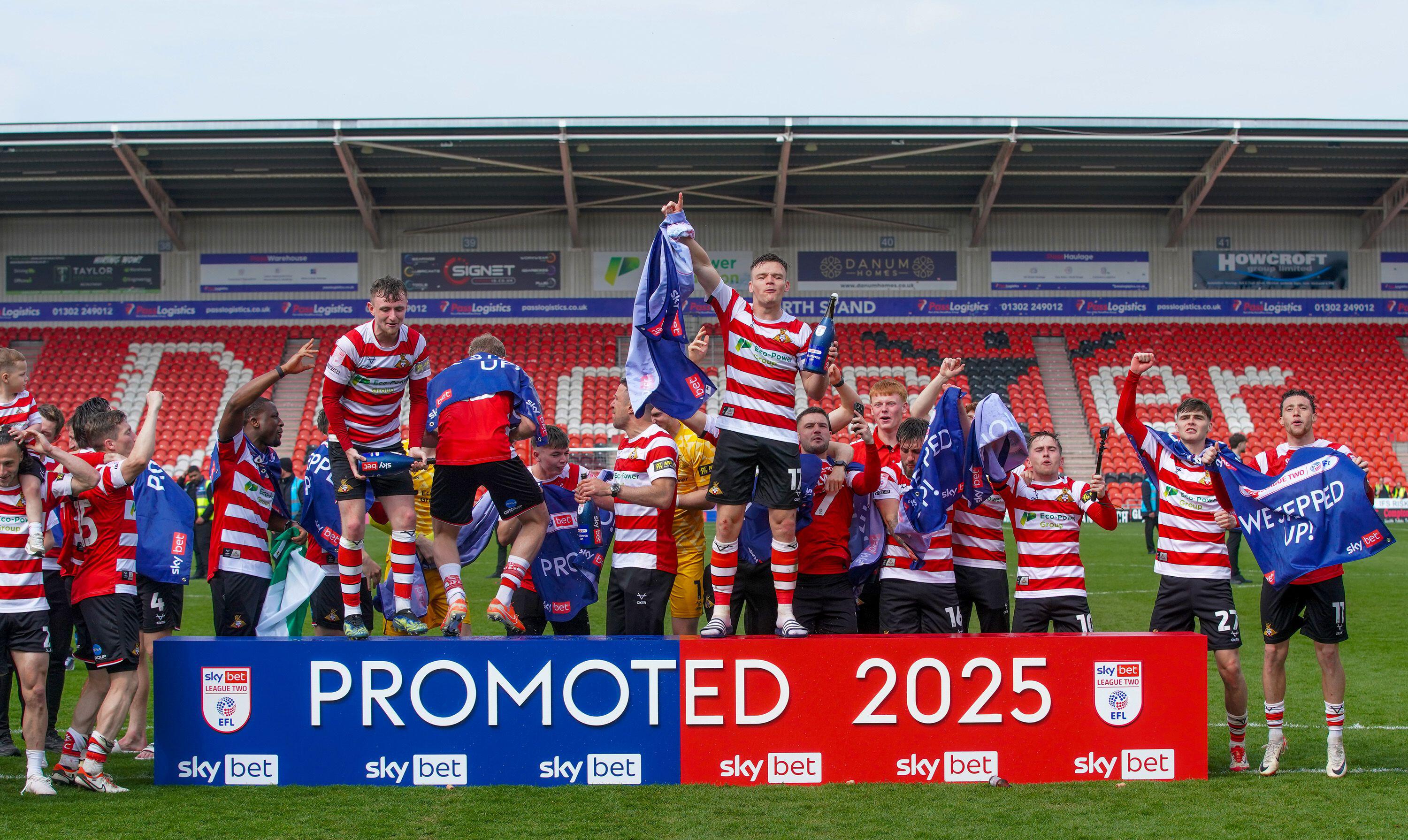 PROMOTED: Doncaster Rovers confirm return to League One with win over ...