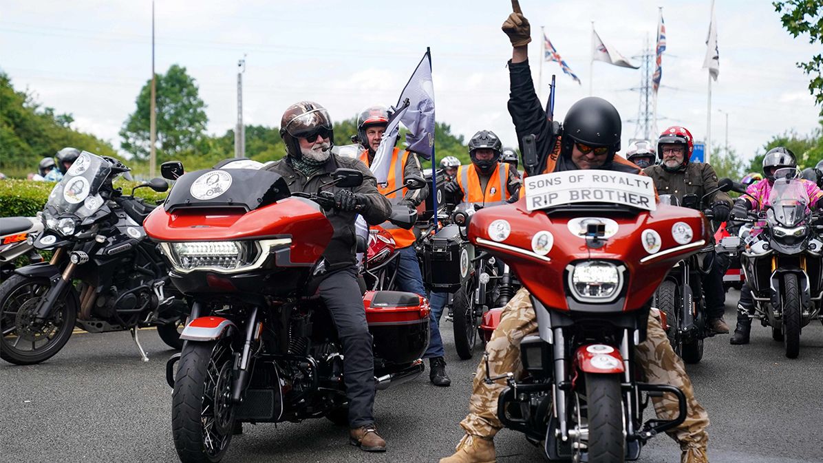 Si King leads the ride-out on Dave Day 2024