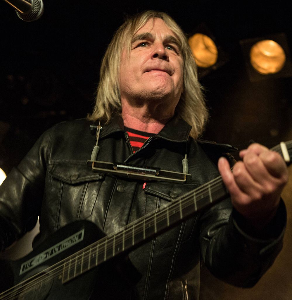 Mike Peters on stage with The Alarm in 2019
