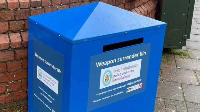Knife Surrender Number of weapon surrender bins in West Midlands to double | News ...
