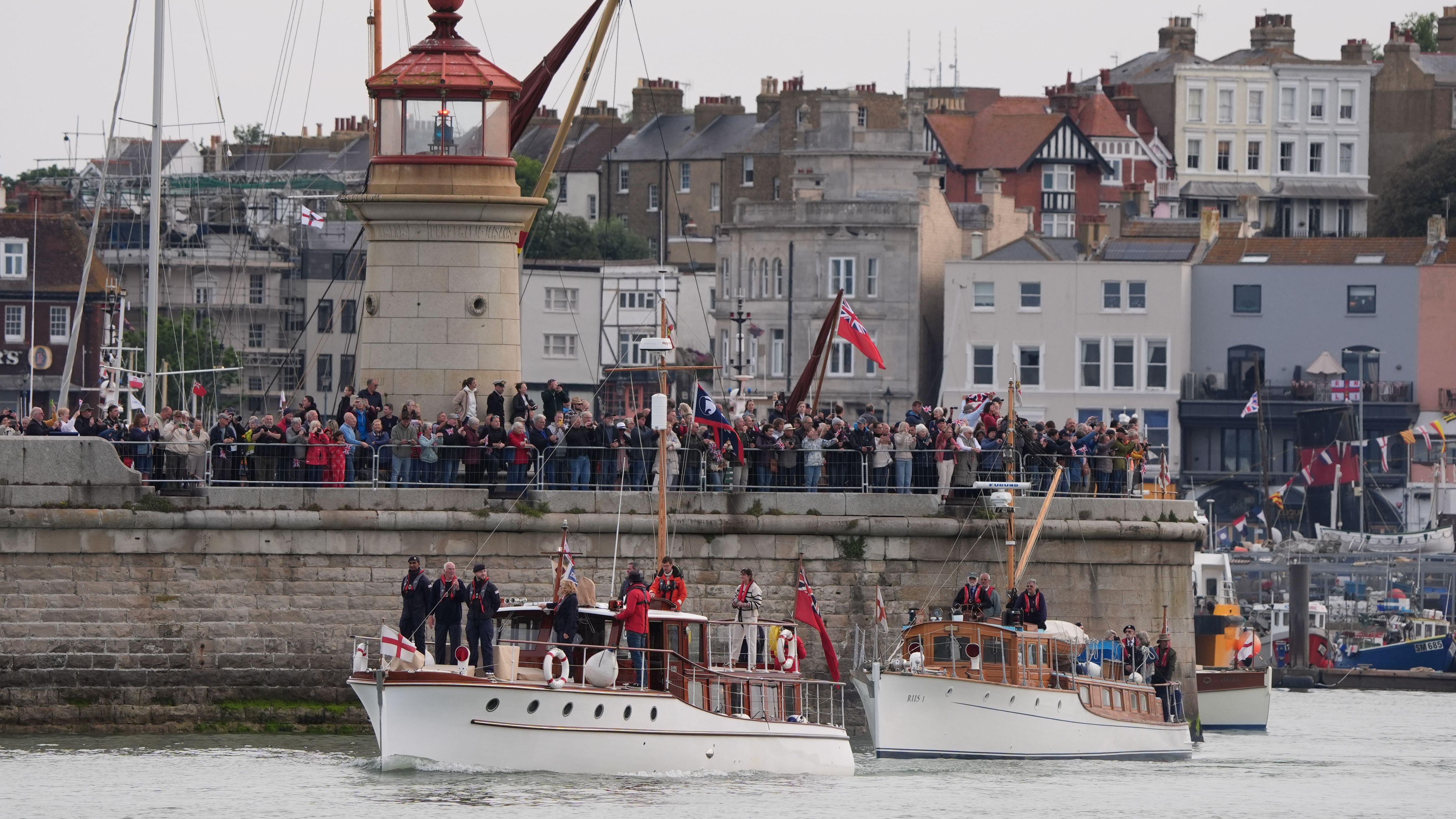 Dunkerque Ramsgate Fleet of 'Little Ships' leave Ramsgate for Dunkirk to commemorate ...