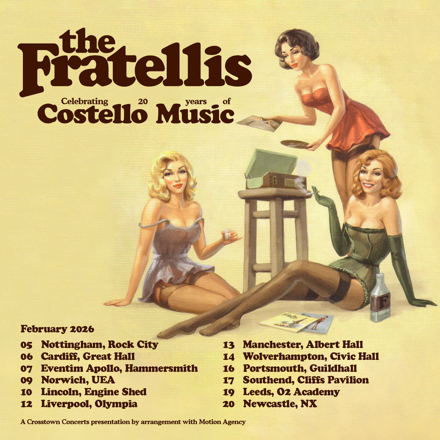 The Fratellis to celebrate 20 years of 'Costello Music' on
