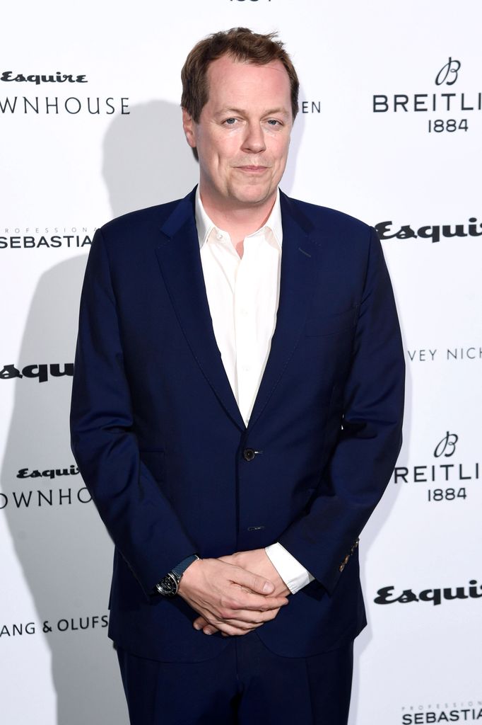 Tom Parker Bowles on the red carpet wearing a black suit